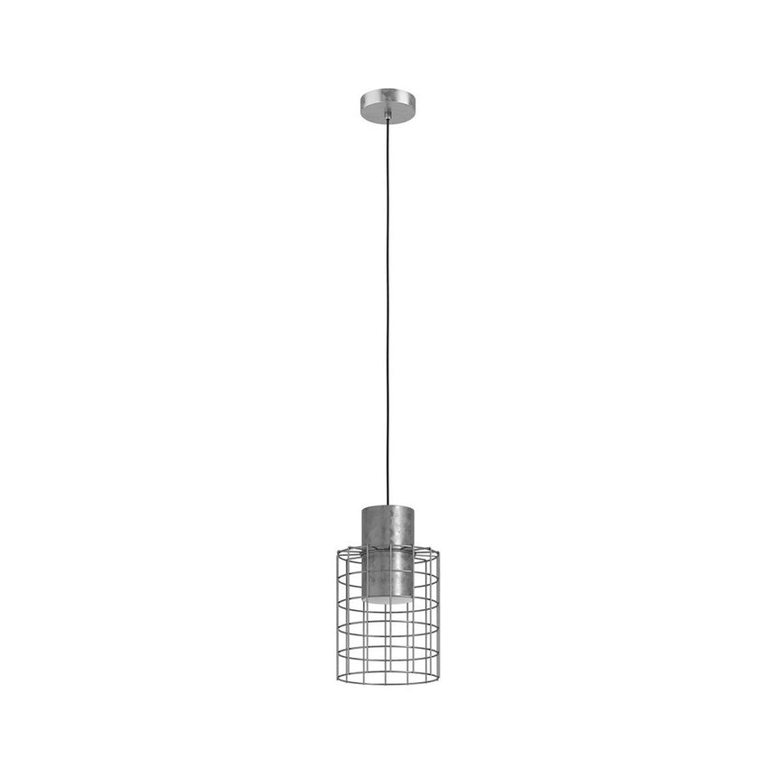 Lustra pendul, Eglo, 1xE27, 20cm, Argintiu