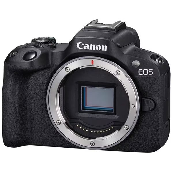 Aparat Foto Canon, EOS R50 MILC, obiectiv RF-S 18-45 mm IS STM, Negru