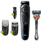 Aparat de tuns barba, Braun, BT3240, diverse accesorii, Negru
