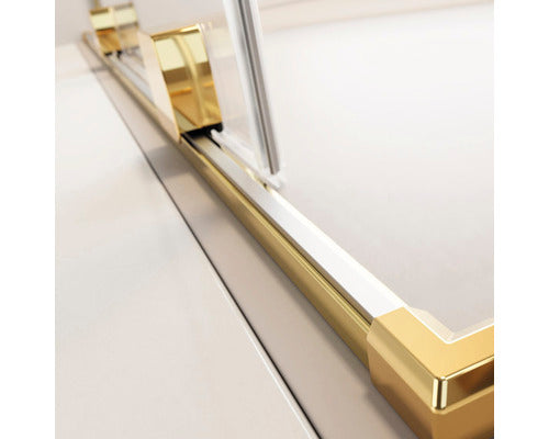 Usa Culisanta Radaway Furo Gold, Deschidere Dreapta, 60x200 cm, Sticla Securizata Transparenta, Profil Auriu