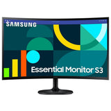 Monitor VA LED Samsung 27" LS27D360GAUXEN, Full HD (1920 x 1080), VGA, HDMI, Ecran curbat, 100 Hz, 4 ms Negru