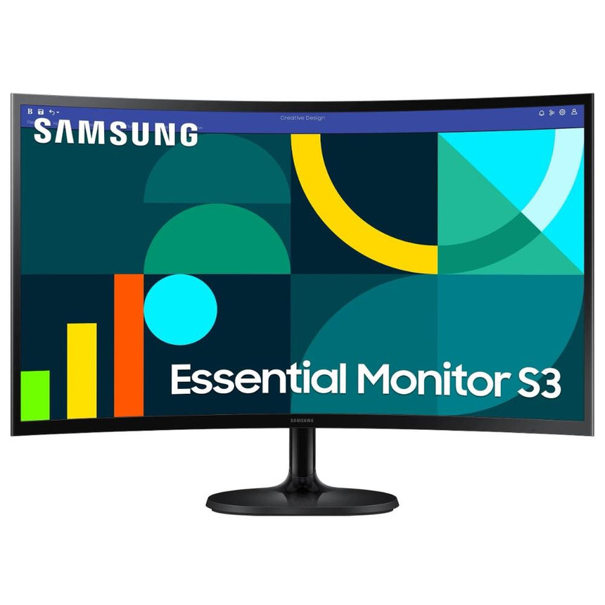 Monitor VA LED Samsung 27" LS27D360GAUXEN, Full HD (1920 x 1080), VGA, HDMI, Ecran curbat, 100 Hz, 4 ms Negru