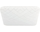 Plafoniera Cu Led Integrat Rende 19, 5w 2300 Lumeni, 380x380 Mm, Alb/argintiu