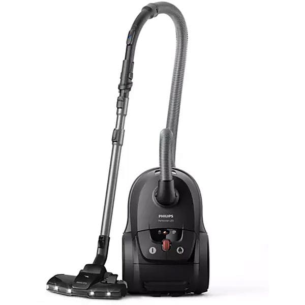 Aspirator cu sac Philips XD8122/10, 900 W, 4 l, Filtru HEPA, Cablu 9 m Negru