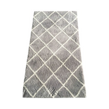 Covor Shaggy romburi gri 80x150 cm