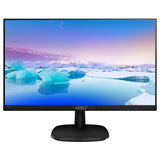 Monitor LED IPS Philips 23.8", Full HD, Ultra-narrow, 75Hz, DVI, HDMI, Flicker-Free, Negru, 243V7QDSB