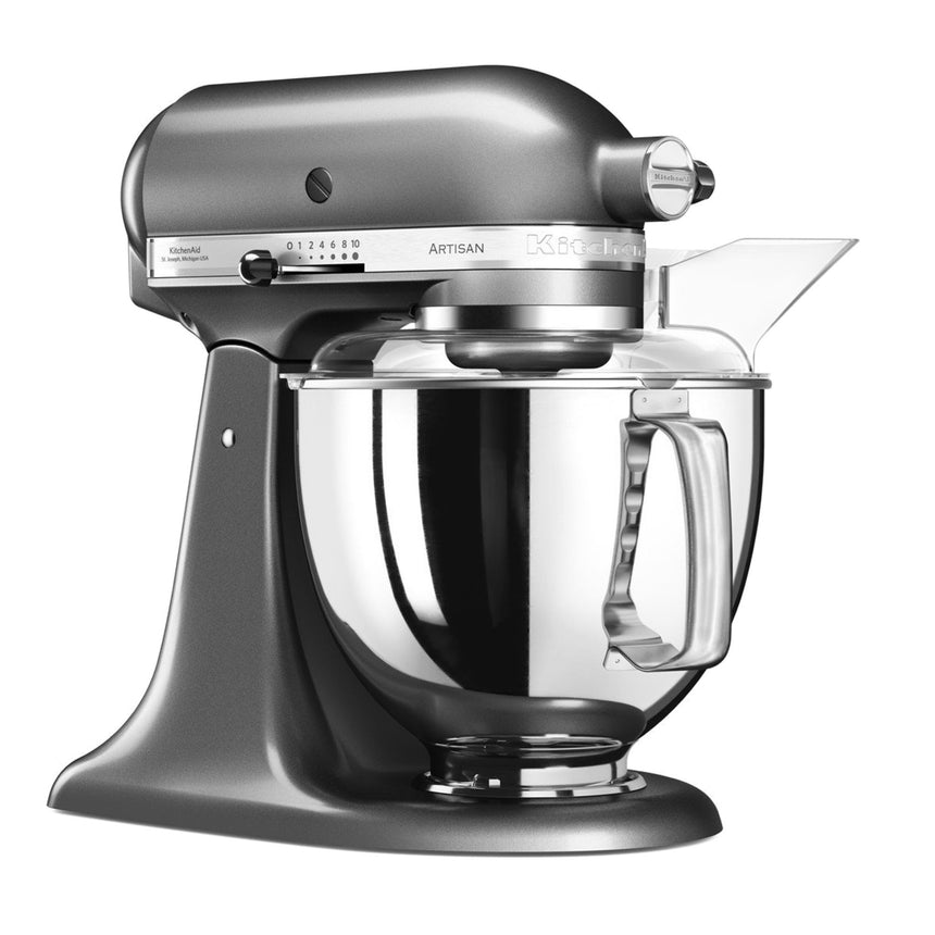 Mixer cu bol KitchenAid Artisan 5KSM175PSEMS, 300W, 4.8L, Medalion Silver
