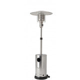 Incalzitor de terasa telescopic pe gaz Grillchef,putere 10 KW,inaltime reglabila 185 - 220 cm,aprindere piezoelectrica,corp din inox,roti pentru deplasare,reflector reglabil