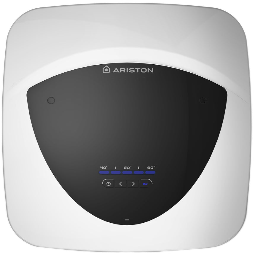 Boiler electric Ariston Andris LUX ECO 15 U EU, 15 l, 1200 W, Termostat, Izolatie termica, Protectie electrica IPX4, Montare sub chiuveta, Afisaj LED, Reglaj extern de temperatura