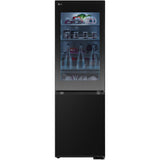 Combina frigorifica LG GBG5160CEV, 349 l, No Frost, InstaView, Compresor Smart Inverter, Wi-Fi, Door Cooling+, Clasa C, H 186 cm, Negru