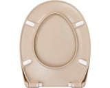 Capac WC FORM & STYLE New Paris duroplast, usor detasabil, inchidere lenta, bej 41,6-46,3x37 cm