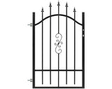 Poarta Pietonala Polbram Bora 130-150x90 Cm Deschidere Stanga Negru