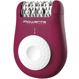 Epilator Rowenta Easy Touch EP1120F0, 2 trepte de viteza, 24 pensete, Argintiu/ Mozaic, Roz