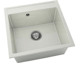 Chiuveta Bucatarie Cu O Cuva Fat Avangard 225 51x51 Cm, Fara Picurator, Marmura Compozita Granit Polar