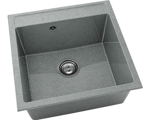 Chiuveta Bucatarie Cu O Cuva Fat Avangard 225 51x51 Cm, Fara Picurator, Granixit City Grey