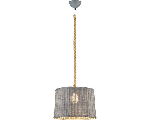 Pendul Rotin E27 Max. 1x42w, Ratan Gri/maro