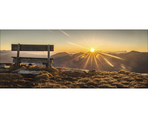 Tablou Sticla Bench & Horizon 50x125 Cm