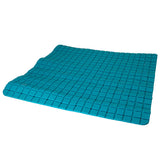 Covor antiderapant cada dus, Frandis, 50x50cm, albastru turquoise