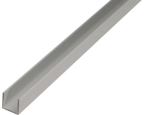 Profil Aluminiu Tip U Alberts 18x20x18x1, 3 Mm, Lungime 1m, Argintiu, Eloxat