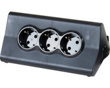 Prelungitor pentru birou Legrand L694811, cu priza 10A, 2xUSB tip A 2.4A, 3 prize, sectiune cablu 3x1.5mm, cablu 1.5m, Negru