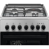 Aragaz ELECTROLUX LKM520000X, 4 arzatoare, Gaz plus Electric, L 50 cm, Grill, Inox