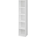 Dulap Baie Inalt Suspendat Cersanit Crea, Compartiment Deschis, PAL, 30x140 cm, Alb
