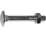 Suruburi Metrice Cu Cap Bombat Torbant Si Piulita Dresselhaus 12x160 Mm Din603 Otel Zincat, 25 Bucati