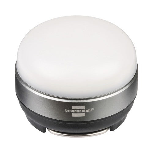 Lampa LED de camping Brennenstuhl OLI 0200, 180 lm, 3 niveluri de luminozitate, 3 x baterii AAA incluse, IP44, Argintiu/Negru