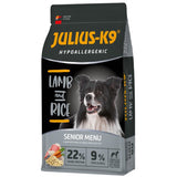 Hrana uscat pentru caini, Julius K9 Senior, Super-premium, hipoalergenica, Miel si Orez, 3kg