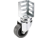 Roata Pivotanta Plastic & Cauciuc Plin Tarrox Ø50mm, Placa Fixare 40x40 Mm, Cu Rulment