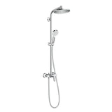 Showerpipe Hansgrohe Crometta S240 1 jet crom cu baterie dus inclusa