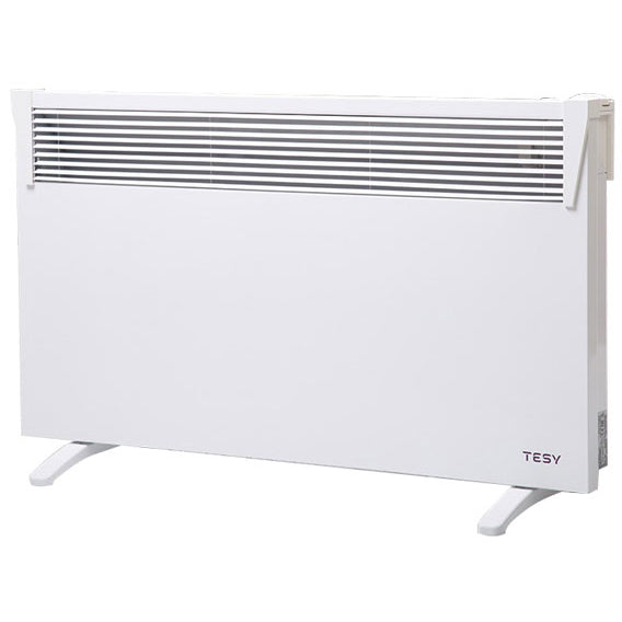 Convector de podea TESY CN03200MIS F, 2000 W, Control mecanic, 6 trepte de putere, Clasa protectie IP24, Seria HeatEco, 24mp, Alb