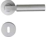Manere Cu Rozeta Usa Interior Pertura Tikur, Pentru Cheie Bb, Nuanta Aluminiu