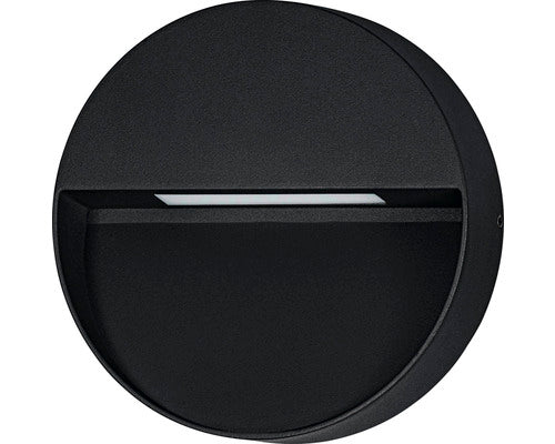 Aplica Cu Led Integrat Maruggio 4, 8w 520 Lumeni Ø15 Cm, Pentru Exterior Ip65, Negru