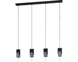 Lustra Lobatia E27 Max. 4x40w, Negru/gri