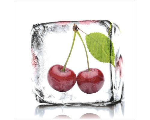 Tablou Sticla Cherry Sorbet 30x30 Cm