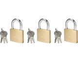 Lacate Alama 40mm, Belciug Ø6, 3mm, 3x3 Chei, Pachet 3 Bucati