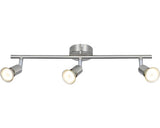 Sina Spoturi Gu10 3x3w, Becuri Led Incluse, Nichel Satinat