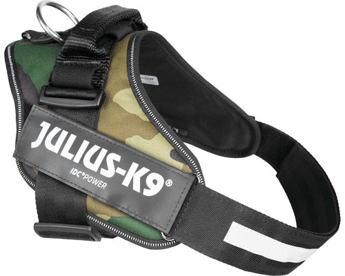Ham IDC Power pentru caini Julius K9, Talie medie, 28-40 kg, Camuflaj