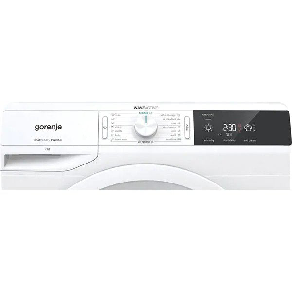 Uscator de rufe GORENJE DE71, Pompa de caldura 7kg, 16 programe, clasa A+, Alb