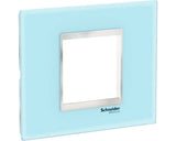Rama Aparataje Schneider Easy Styl 2 Module, Sticla Albastru Deschis