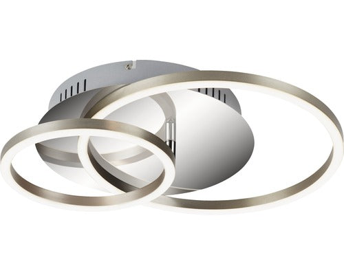 Plafoniera Frames 30w 2400 Lumeni, Cu Cercuri, Crom