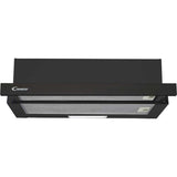Hota telescopica incorporabila Candy CBT625/2B/1, 332 mc/h, 60 cm, 2 trepte de putere, neagra