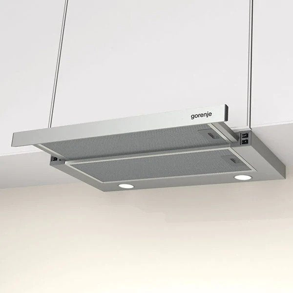 Hota incorporabila Gorenje BHP603E9X, 2 motoare, 350 m3/h, L 60 cm, inox
