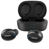 Casti Audio In-Ear Philips, TAT2205BK/00, True Wireless, Autonomie 4h, Negru