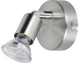 Spot Aplicat Verpackungsdesign Gu10 1x3w, Bec Led Inclus, Nichel Satinat