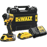 Masina de insurubat cu impact cu acumulator DeWALT DCF850D2T 18V 1/4" max. 206Nm, 2 acumulatori