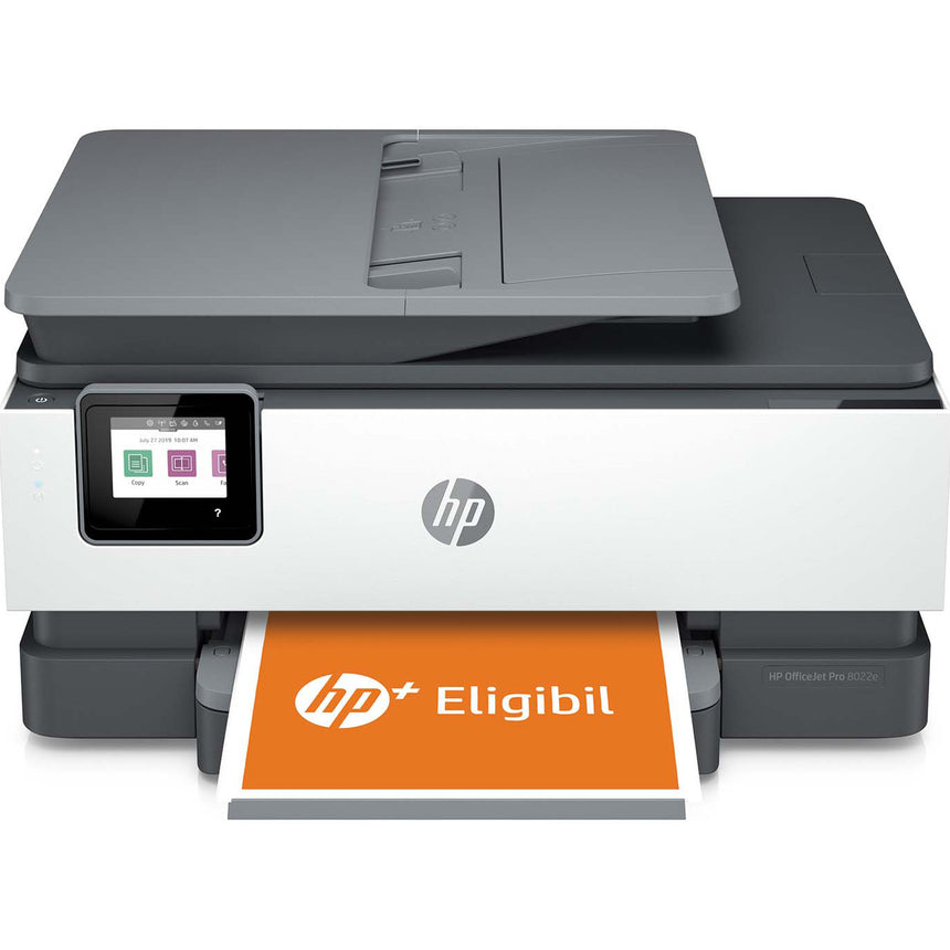 Multifunctional inkjet color HP OfficeJet PRO 8022E, Retea, Wireless, Duplex, ADF, A4, HP Plus, eligibil, Instant Ink