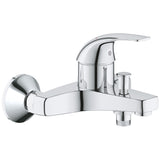 Baterie cada Grohe Start Curve, monocomanda, 1/2'', cartus ceramic, limitator debit, diverter, Crom