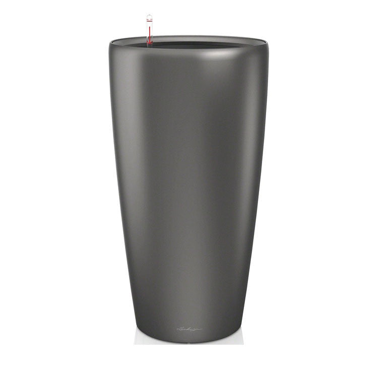 Jardiniera Rondo 32 ALL-IN-ONE LECHUZA, carbune metalic
